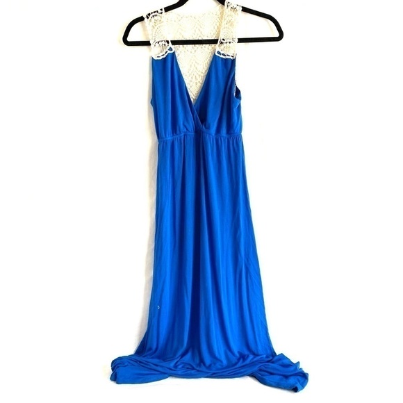 Felicity & Coco Crochet Back Jersey Maxi Dress size S - Picture 2 of 7